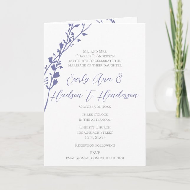 Christian Wedding Invitation-Two Become One Invitation (Front)