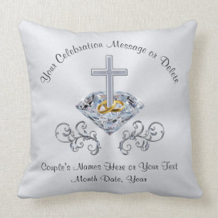Christian Wedding or Christian Anniversary Gifts Cushion