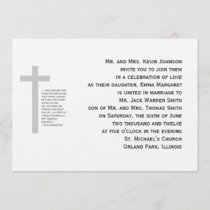 Christian Weddings Cord Three Strands Invitation