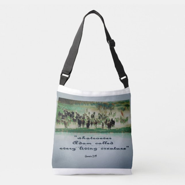 Christian, western All-Over-Print Cross Body Bag (Front)