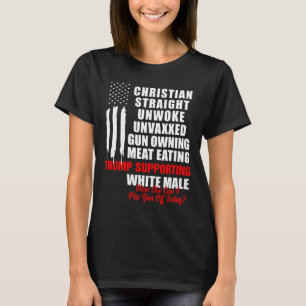 Christian White Straight Unwoke Vintage America Fl T-Shirt