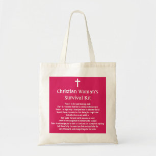 Christian Woman's Survival Kit Tote Bag