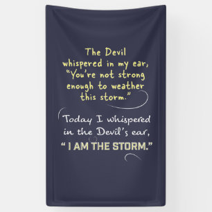 Christian Women Banners Devil Whispered God