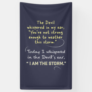 Christian Women Banners Devil Whispered God