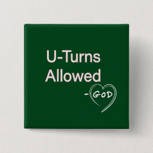 Christian Women Buttons U-Turns Allowed God