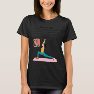 Christian Women Girls Yoga Fitness Workout Gym Bib T-Shirt