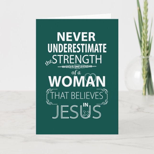 Christian Women Inspirational Cards Jesus (Front)