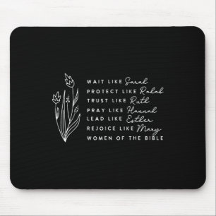 Christian Women Of The Bible Verse Faith Christian Mouse Mat
