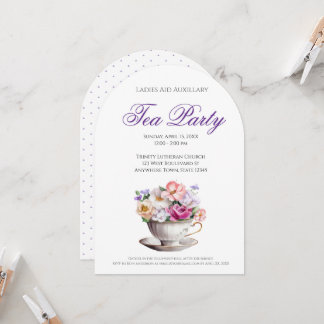 Christian Women Tea Party Invitation