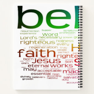 Christian word cloud notebook
