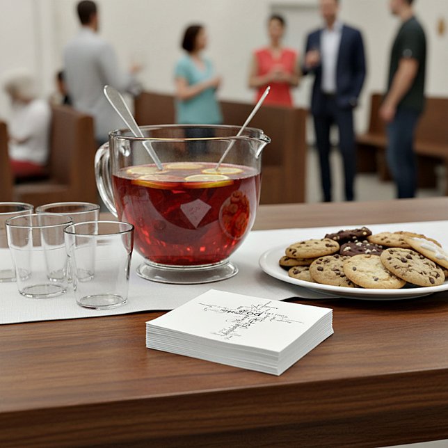 christian words cross napkin (Creator Uploaded)