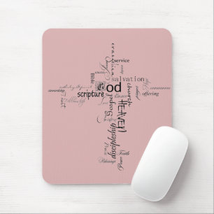 Christian words mouse mat