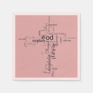 Christian words   napkin