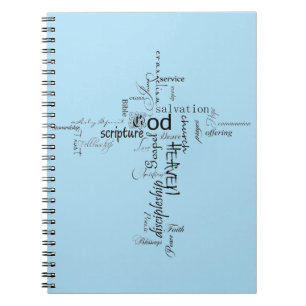 Christian words notebook