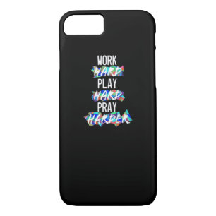 Christian Work Hard, Play Hard, Pray Harder Essent iPhone 8/7 Case