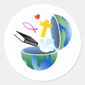 Christian World Classic Round Sticker