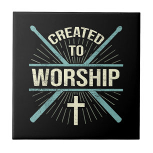 Christian Worship Band Created To Worship Drummer Tile