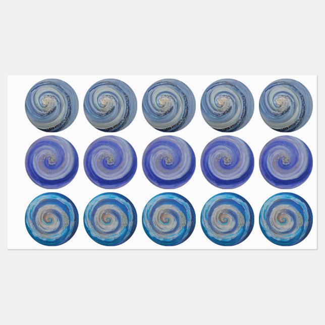 Christian Worship Stickers Abstract Swirl Art  (Sheet)