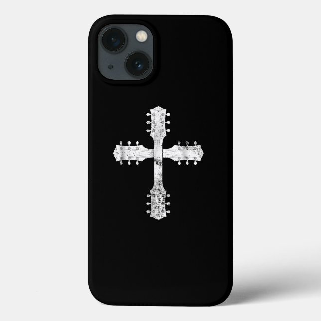 christian worship team guitar cross Case-Mate iPhone case (Back)