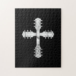 christian worship team guitar cross jigsaw puzzle