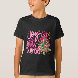 Christian Xmas Tree Holiday Christmas Joy To The W T-Shirt
