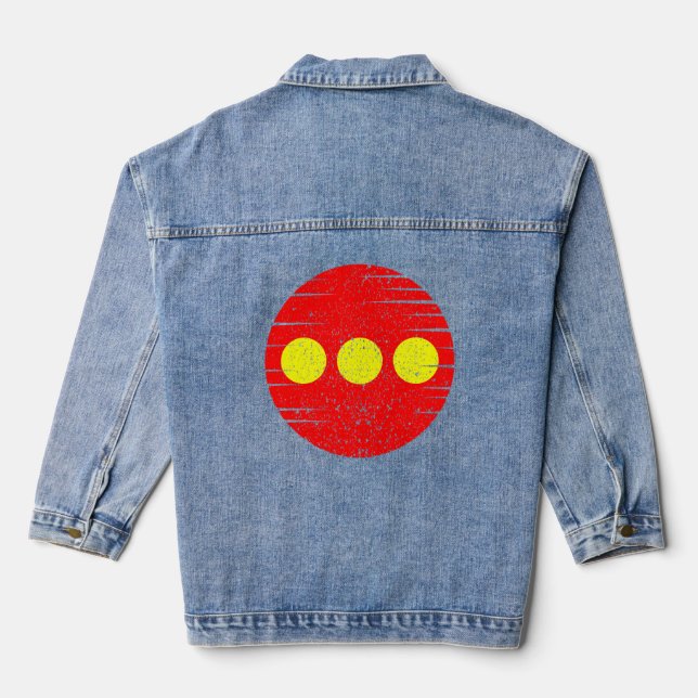 Christiania Flag Denim Jacket (Back)