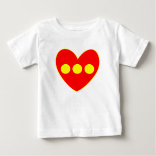 Christiania Flag heart Baby T-Shirt