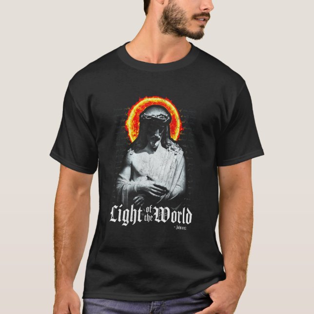 Christianity Almighty Saviour Lord Jesus Light Of  T-Shirt (Front)