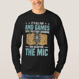 Christianity Audio Engineer Jesus Religion Church T-Shirt