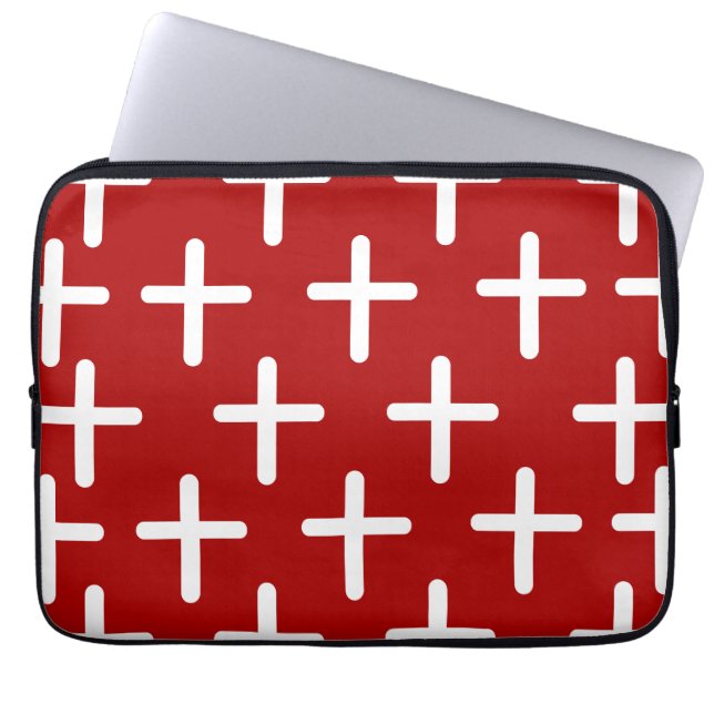 Christianity Christian cross pattern design  Laptop Sleeve (Front)