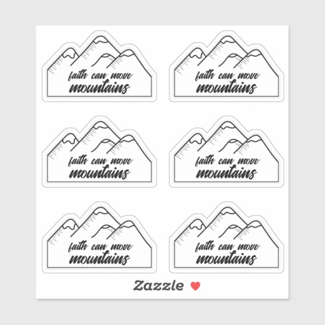 Christianity Faith can move mountains (Sheet)