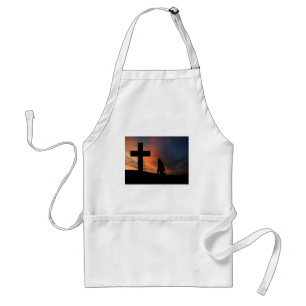 Christianity Faith Cross Jesus Peace Love Destiny Standard Apron