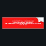 CHRISTIANITY IS A PAGAN RELIGION BUMPER STICKER<br><div class="desc">FOLLOW THE TORAH</div>