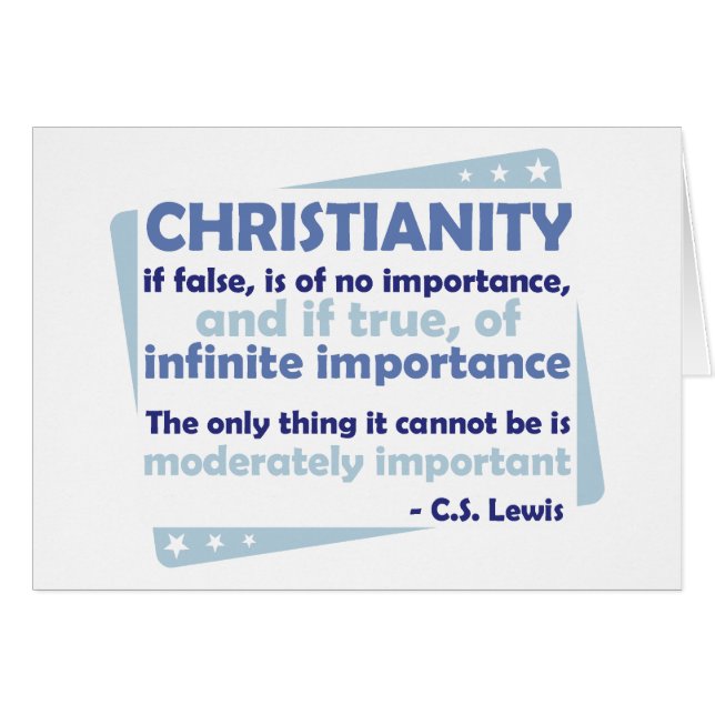 Christianity - Of Infinite Importance (Front Horizontal)