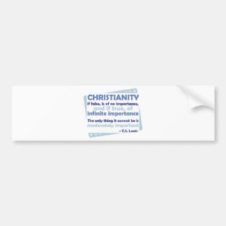 Christianity - Of Infinite Importance Bumper Sticker