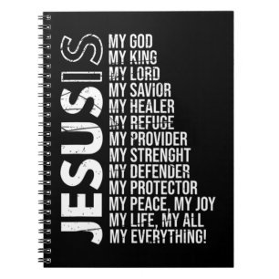 Christianity Religion Holy Bible Christian Jesus T Notebook