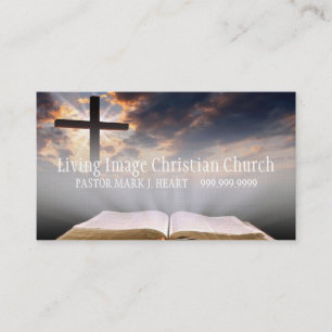 Christianity, Religion, Pastor Business Card