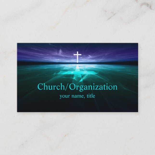 Christianity - Religious Cross Horizon Card (Front)