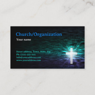 Christianity - Religious Cross In The Water Card