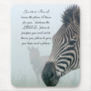 Christianity Scripture Bible Verse Jer 29:11 Mouse Mat