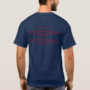 Christians Against Trump 2-sided Bible verse T-Shirt