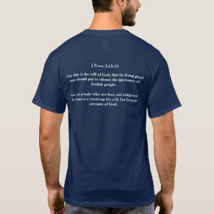 Christians Against Trump 2-sided Bible verse T-Shirt