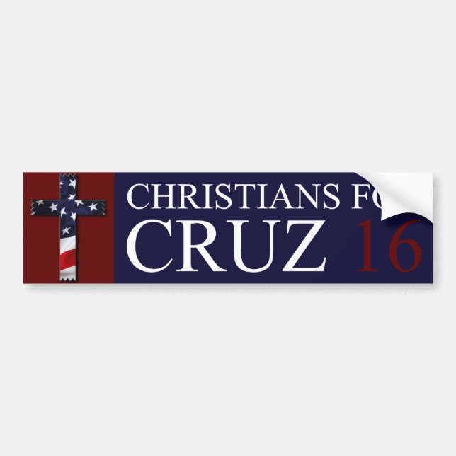 Christians for Cruz 2016 bumper sticker (Front)