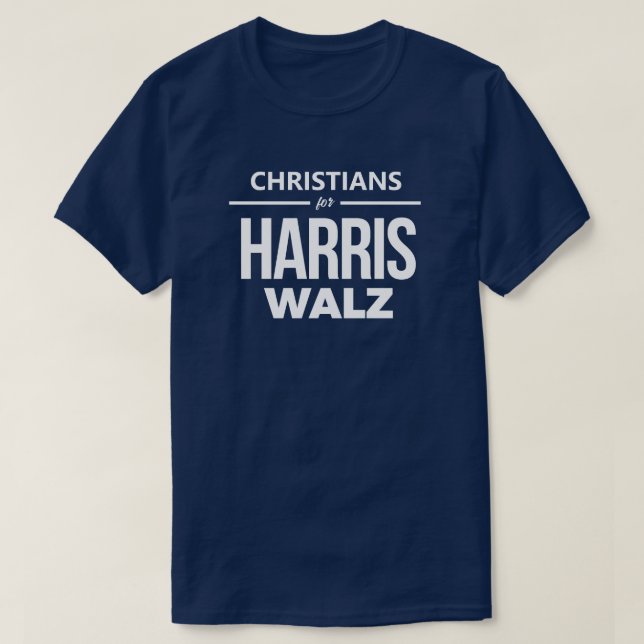 Christians for Harris Walz T-Shirt (Design Front)