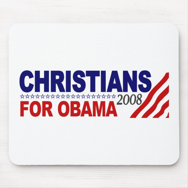 Christians For Obama Mouse Mat (Front)