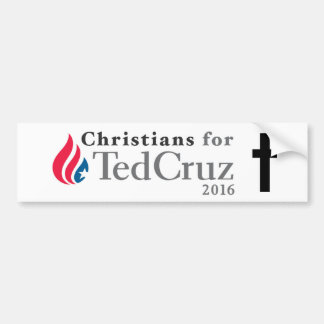 CHRISTIANS for Ted Cruz president bumper sticker! Bumper Sticker