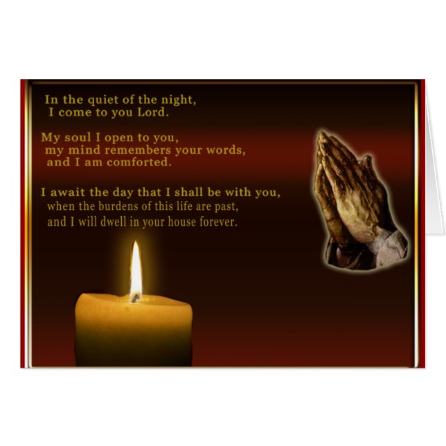 christians-prayer card (Front Horizontal)