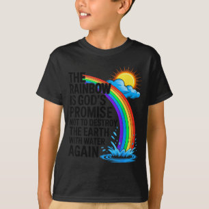 Christians Religious Bible The Rainbow Is Gods T-Shirt