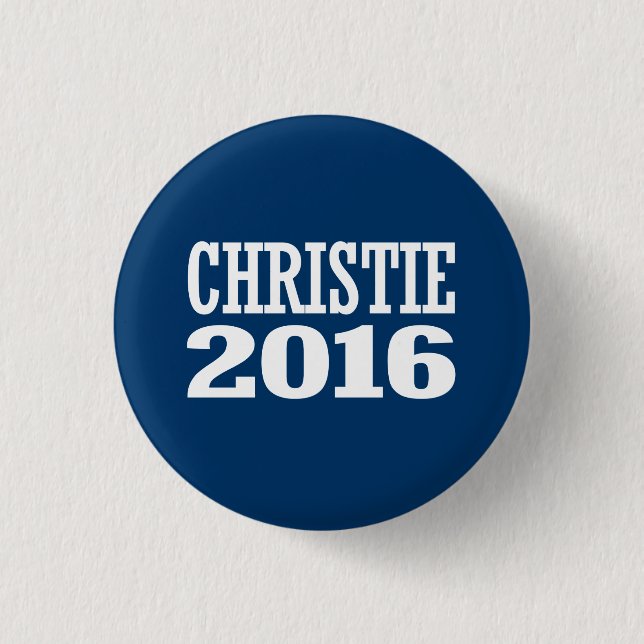 CHRISTIE 2016 3 CM ROUND BADGE (Front)