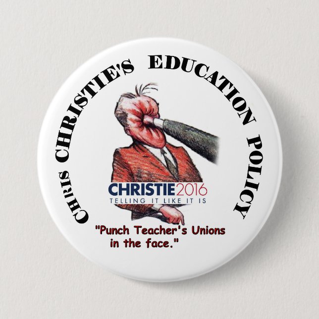 Christie 2016 7.5 cm round badge (Front)